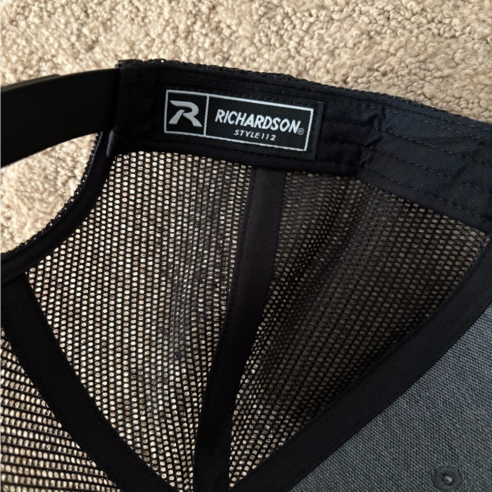 Richardson Style 112 Green Diamond Gray and Black Trucker Hat - Picture 3 of 4